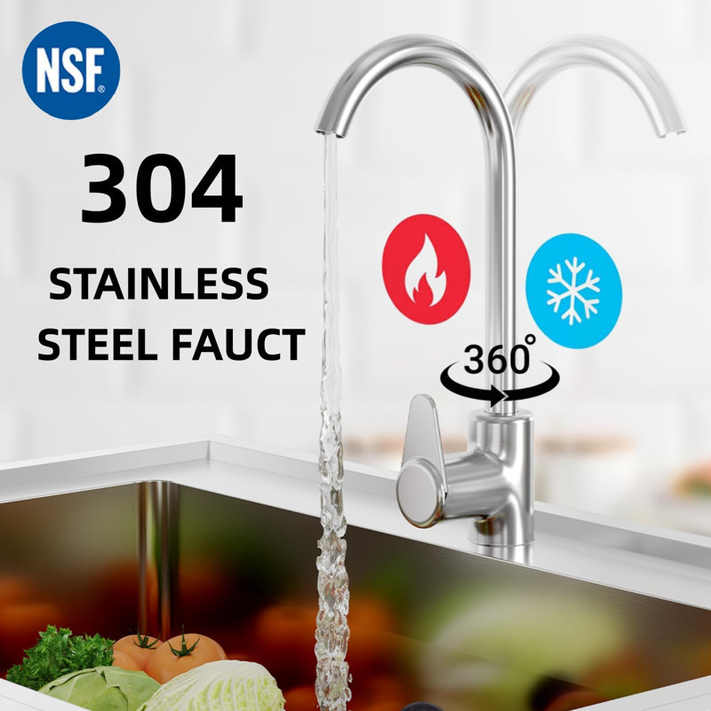 GarveeLife 39 x 20 x 37 Inch Stainless Steel Utility Sink with